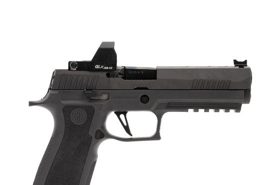 RS15 red dot sight mounted on a SIG P320 pistol slide